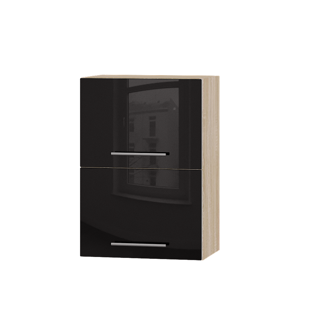 

Кухня Акрил модуль Верх В14-500 Черный Глянец Сонома 50х30х72 см