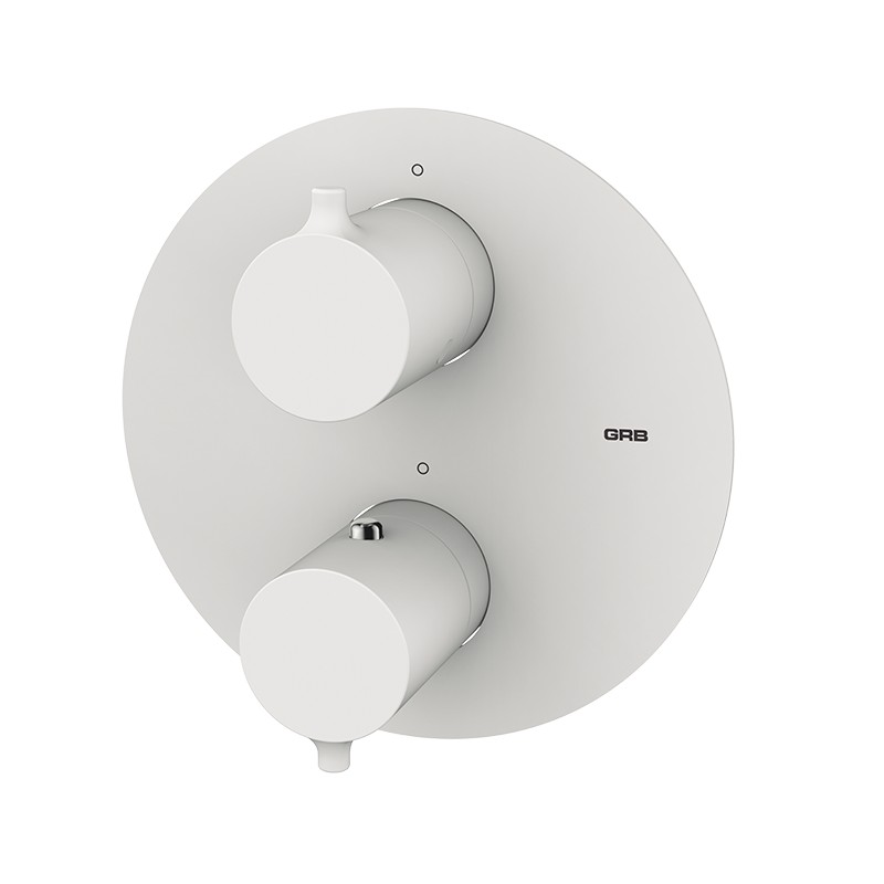 

Змішувач Time WHITE на 3 виходи, з термостатом, білий матовий (47130471) TM GRB