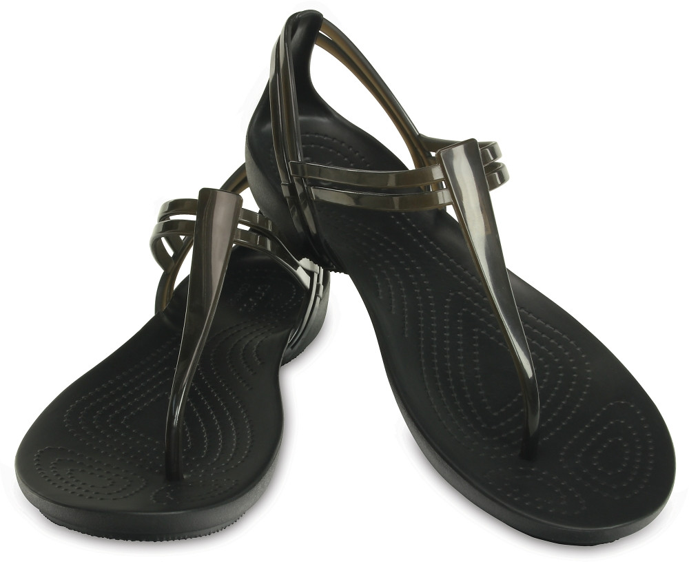 

Женские сандали Crocs Isabella T-strap, оригинал черный, 35