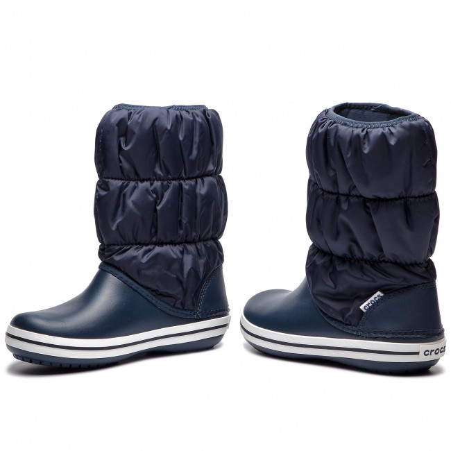 

Зимние дутики Crocs Winter Puff Boot Women 37 Темно -синий/белый 14614