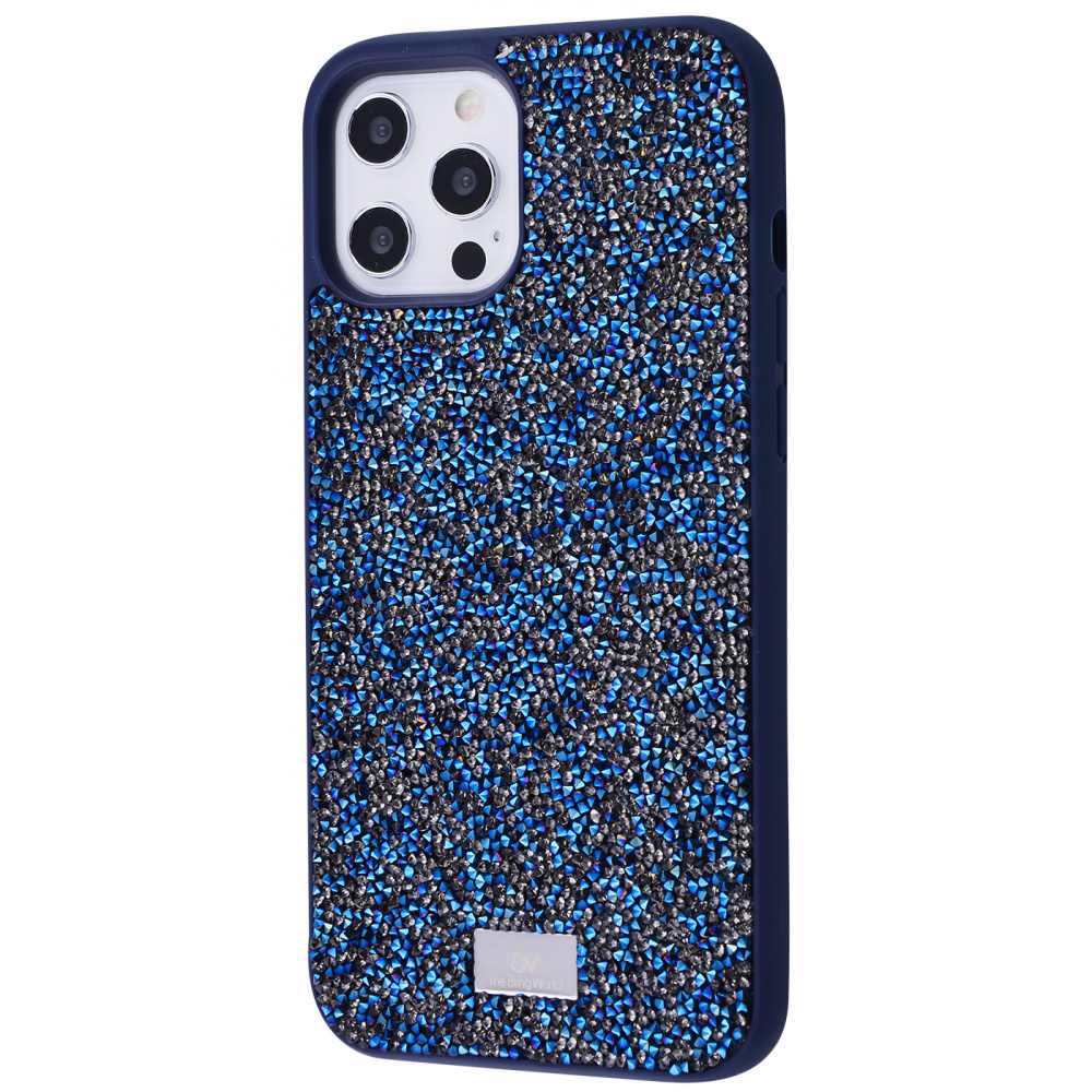 

Чехол с камнями и блёстками Bling World Grainy Diamonds (TPU) iPhone 11 Pro Max navy Синий