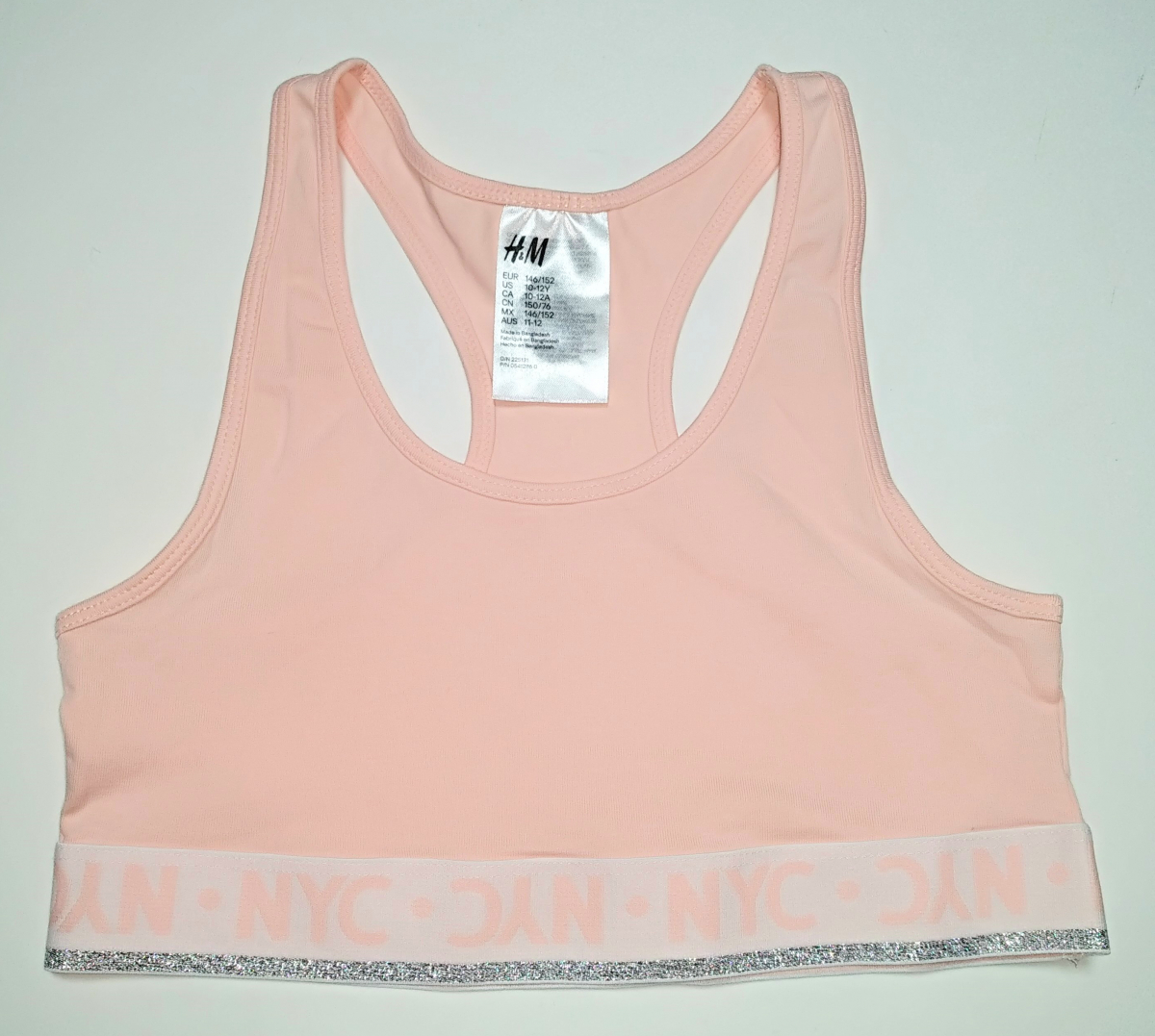 

Топ для девочки H&M 0541286023 146-152 СМ Розовый 66449