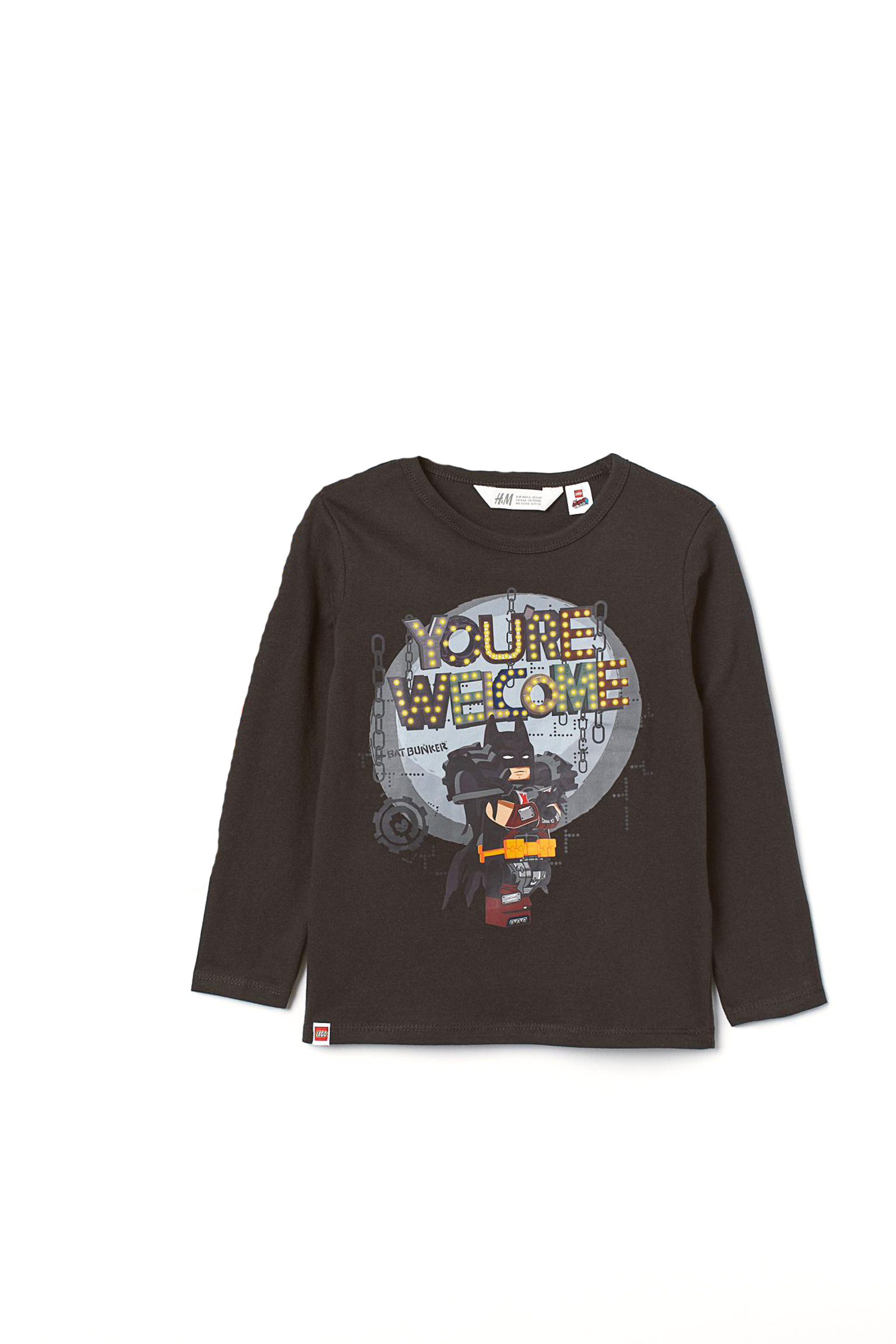 

Лонгслив H&M 134 140см черный 711713357