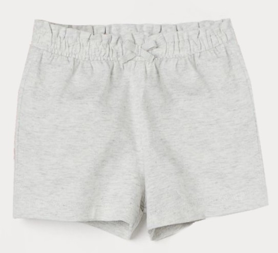 

Шорты для девочки H&M 0835016002  СМ Серый 66442, Шорты для девочки H&M 0835016002 86 СМ Серый 66442