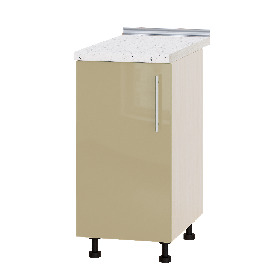 

Кухня Модерн модуль Низ Н83-400 Латте Глянец - Дуб молочный 40х47х82 см