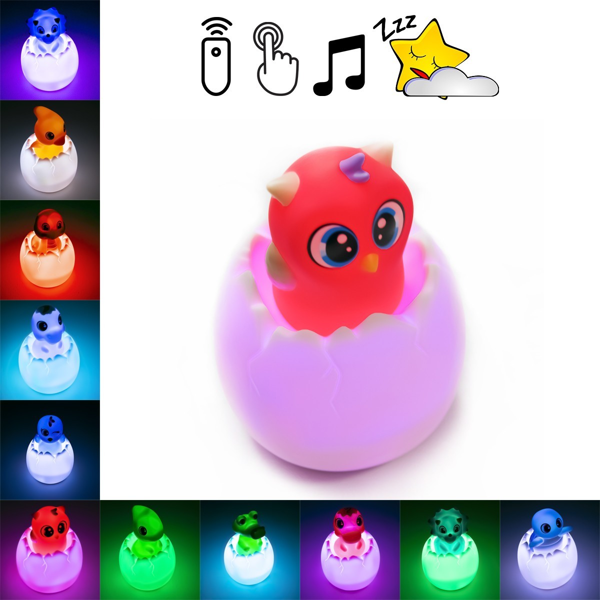 

Cветильник ночник Egg Ball Animal World LED игрушка ночник с пультом "Совенок" (1008895-Other-6)