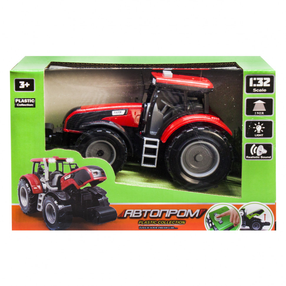 

Игрушка трактор "АВТОПРОМ" инерционный 7923(Red)