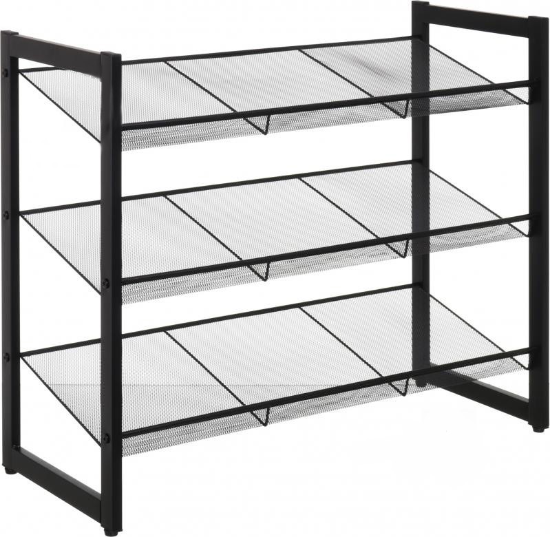 

Подставка для обуви 3-х уровневая Loft 31х74х62 см Металл Черная