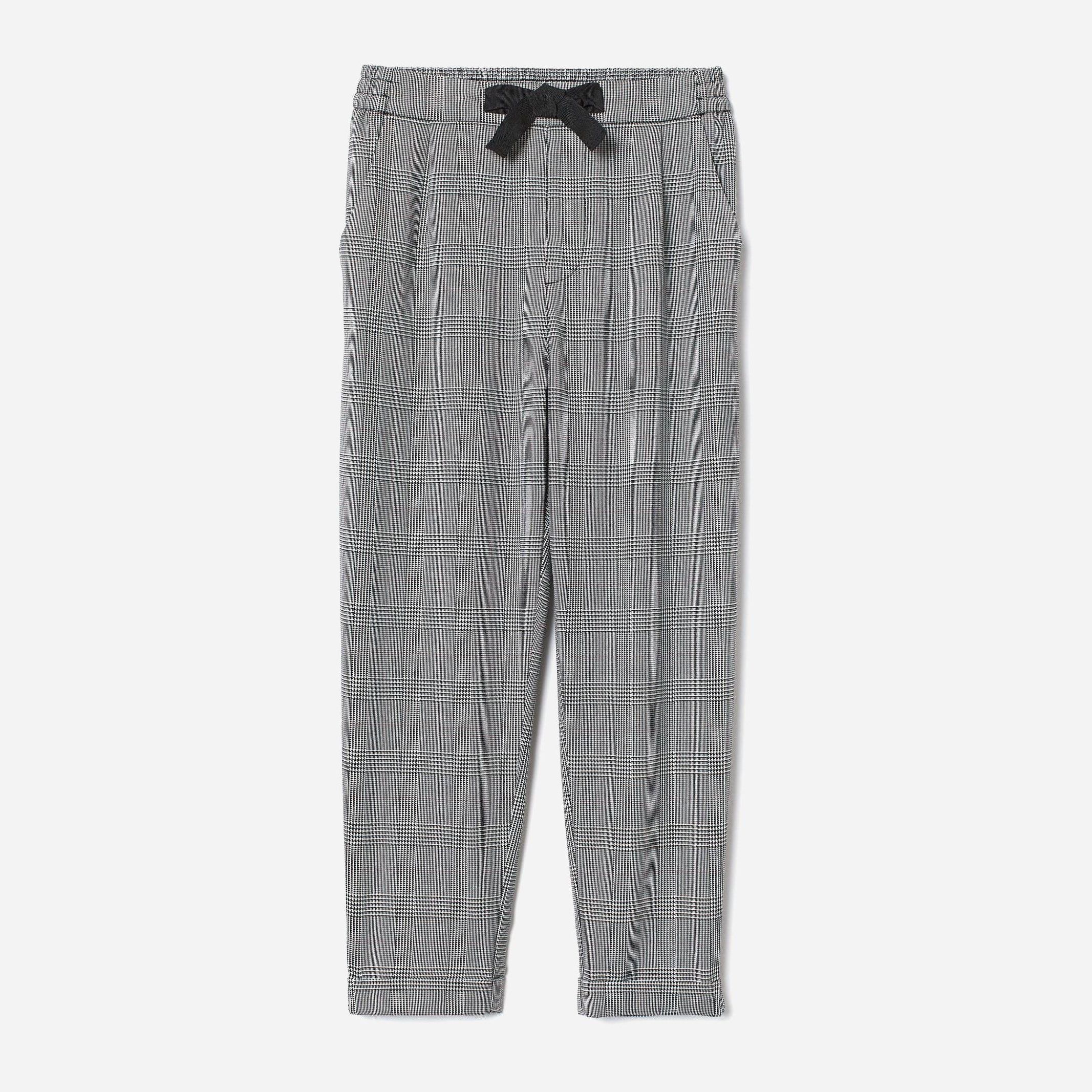 

Брюки H&M 1111-7454760 134 см Серый/Клетка