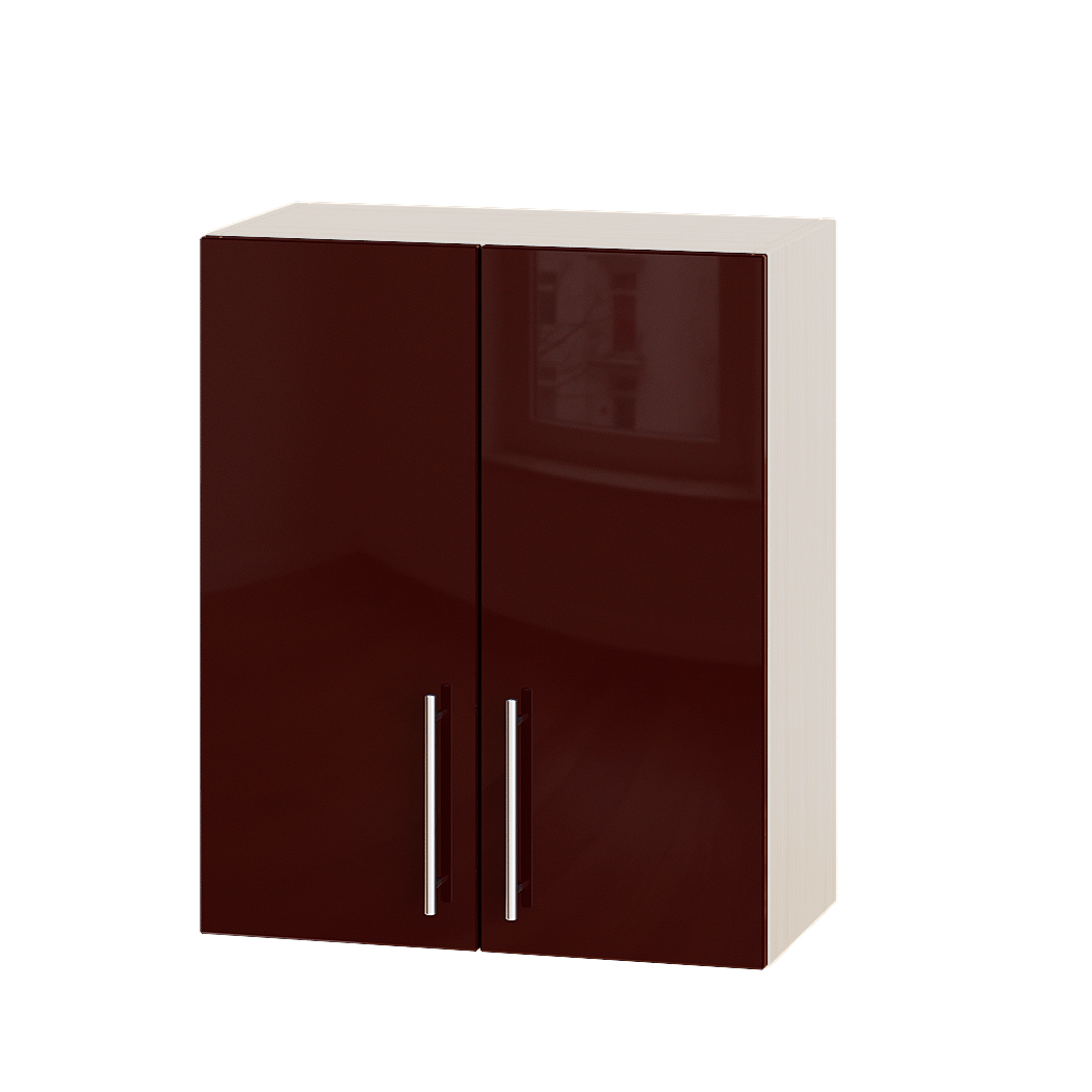 

Кухня Модерн Эверест модуль Верх В10-600 Бордо Глянец - Дуб молочный 60х30х72 см