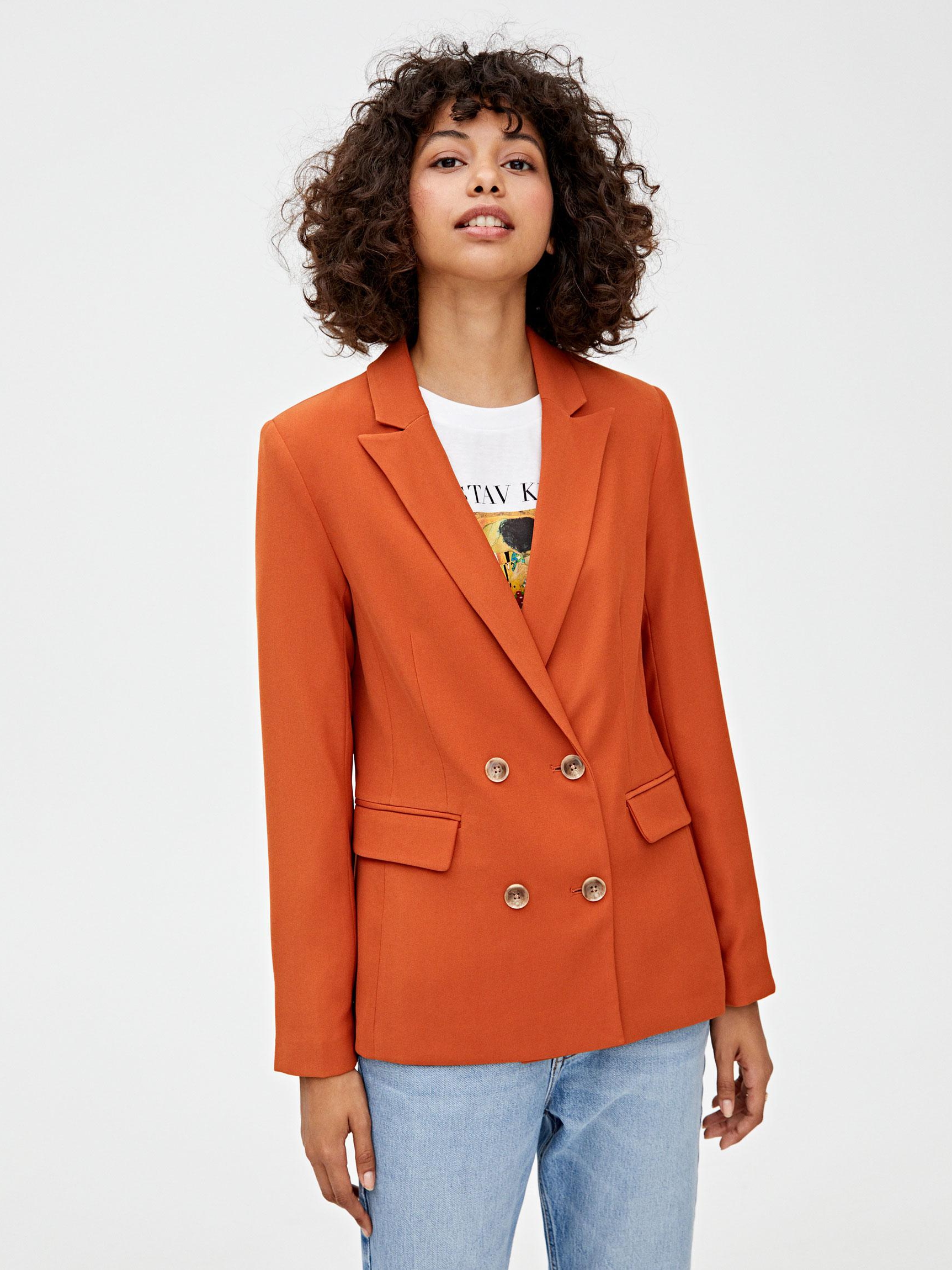 

Пиджак Pull & Bear XAZ279307CBDA  Оранжевый, Пиджак Pull & Bear XAZ279307CBDA S Оранжевый