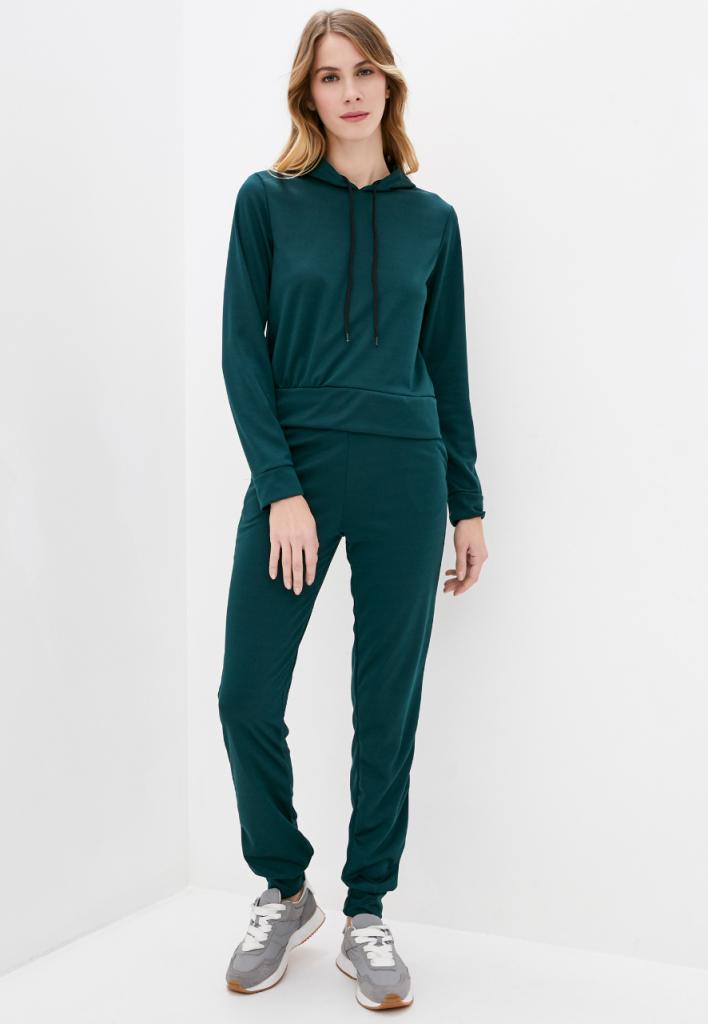 

Зеленый трикотажный спортивный костюм с капюшоном Подіум 28000-DARKGREEN XXL Зеленый