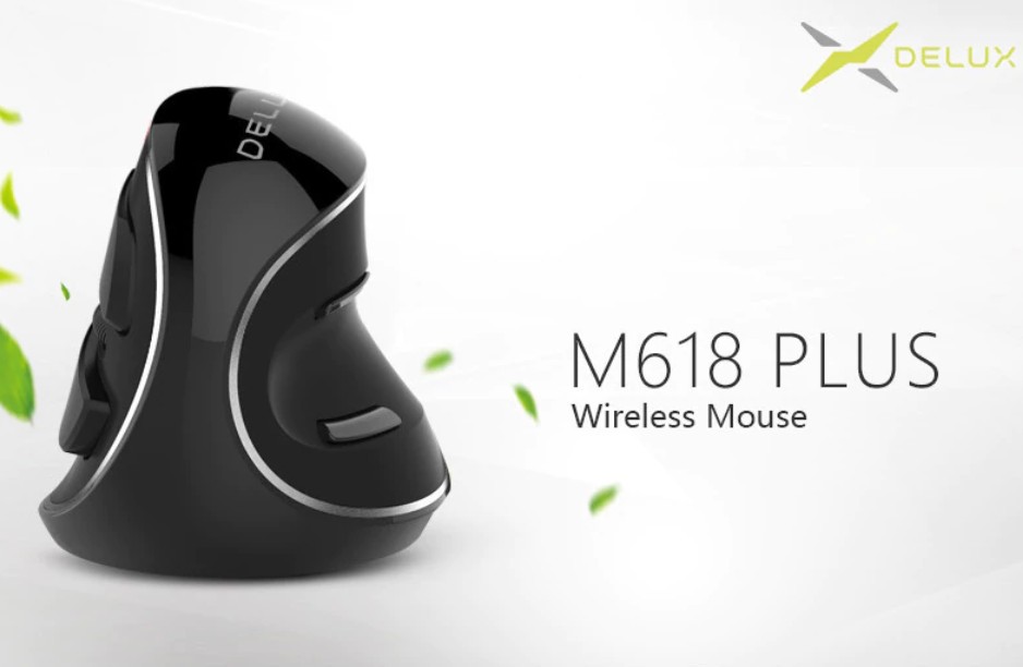 

Мышь вертикальная беспроводная Delux M618 PLUS