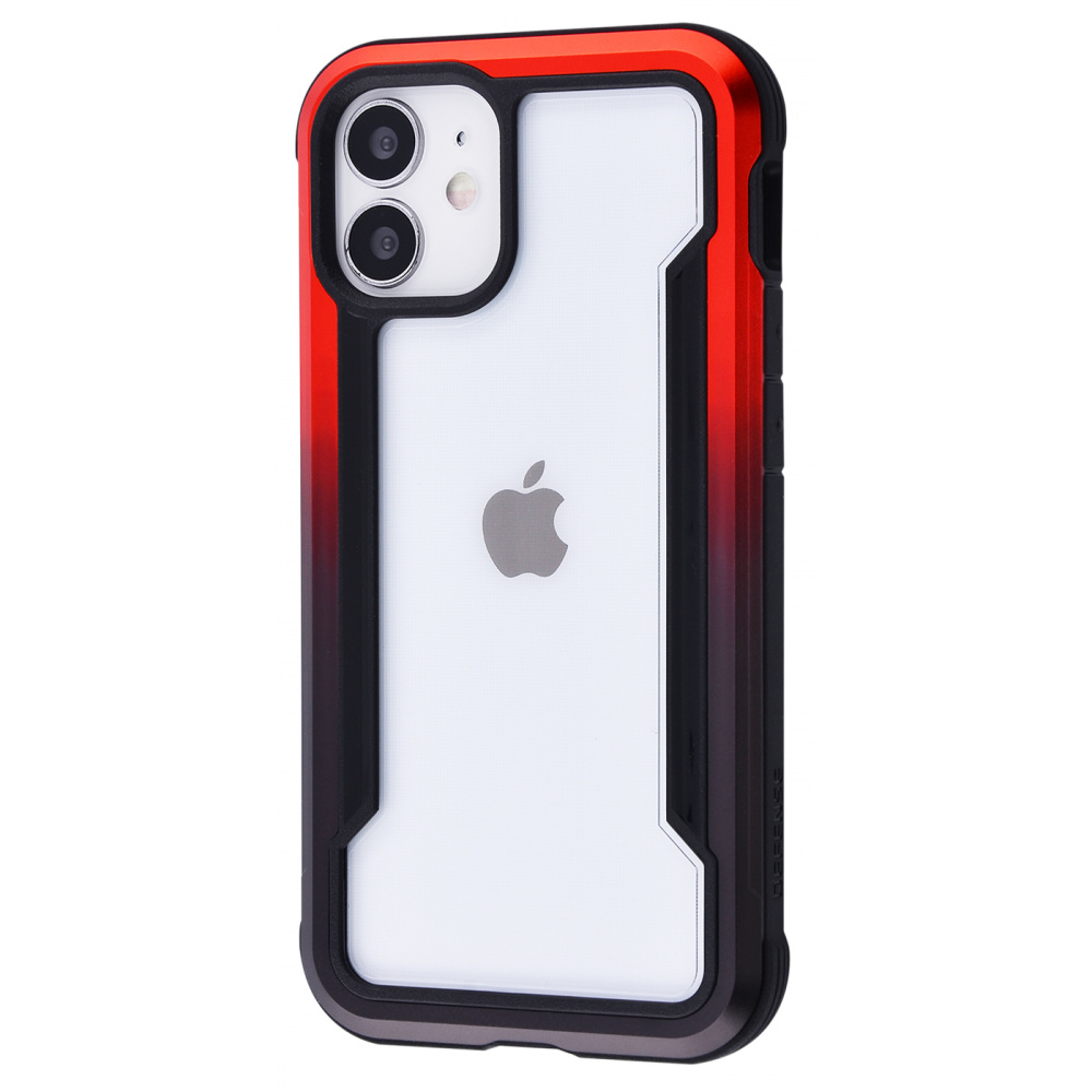 

Чехол противоударный Defense Shield Series (Metal+PC+TPU) iPhone 12 mini red/black Красный Черный