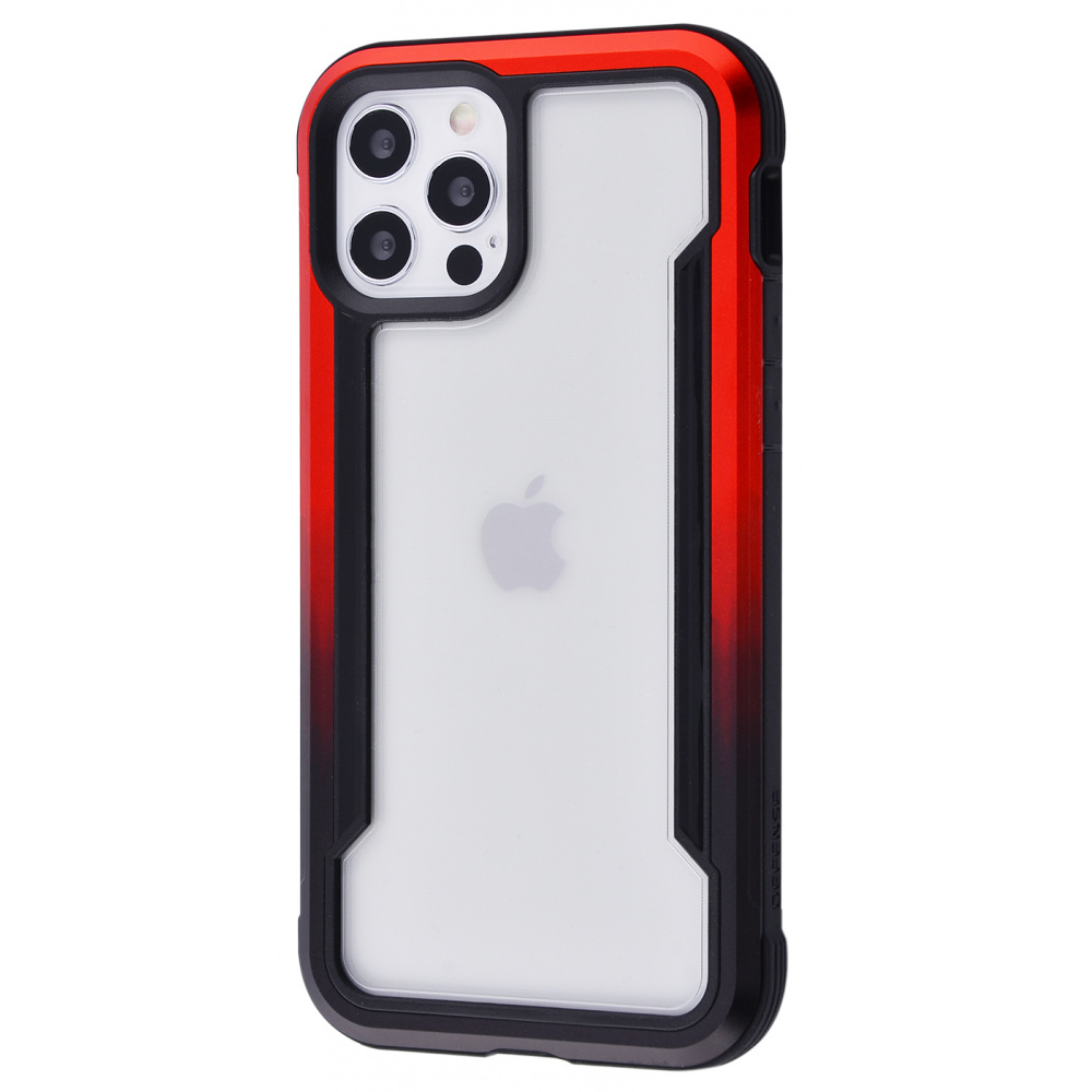 

Чехол-накладка противоударный Defense Shield Series (Metal+PC+TPU) iPhone 12/12 Pro red/black Красный Черный