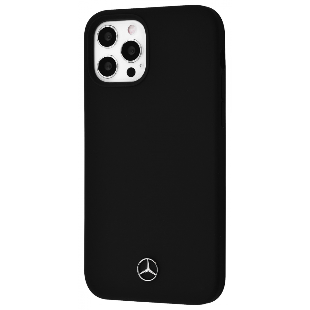 

Чехол PRC Silicone Mercedes-Benz Case iPhone 12/12 Pro black Черный