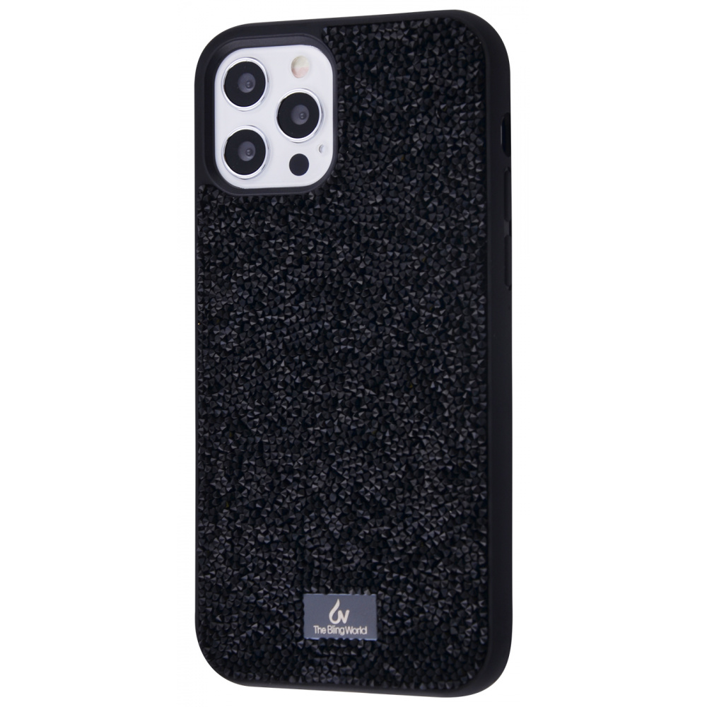 

Чехол с камнями и блёстками Bling World Grainy Diamonds (TPU) iPhone 11 Pro black Черный