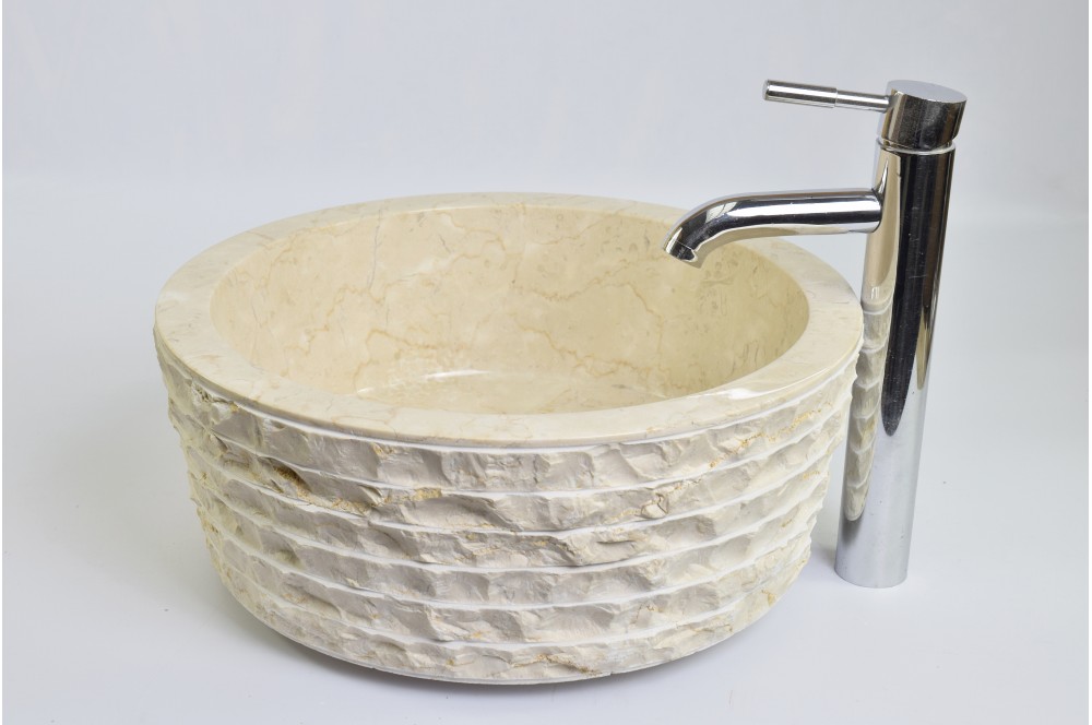 

Умивальник з каменю CREAM Industar s23-055-2 40 см Круглий
