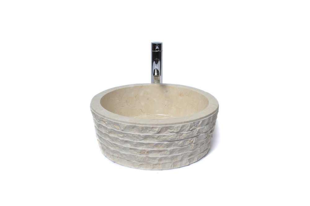 

Умивальник з каменю CREAM Industar s23-055-9 40 см Круглий