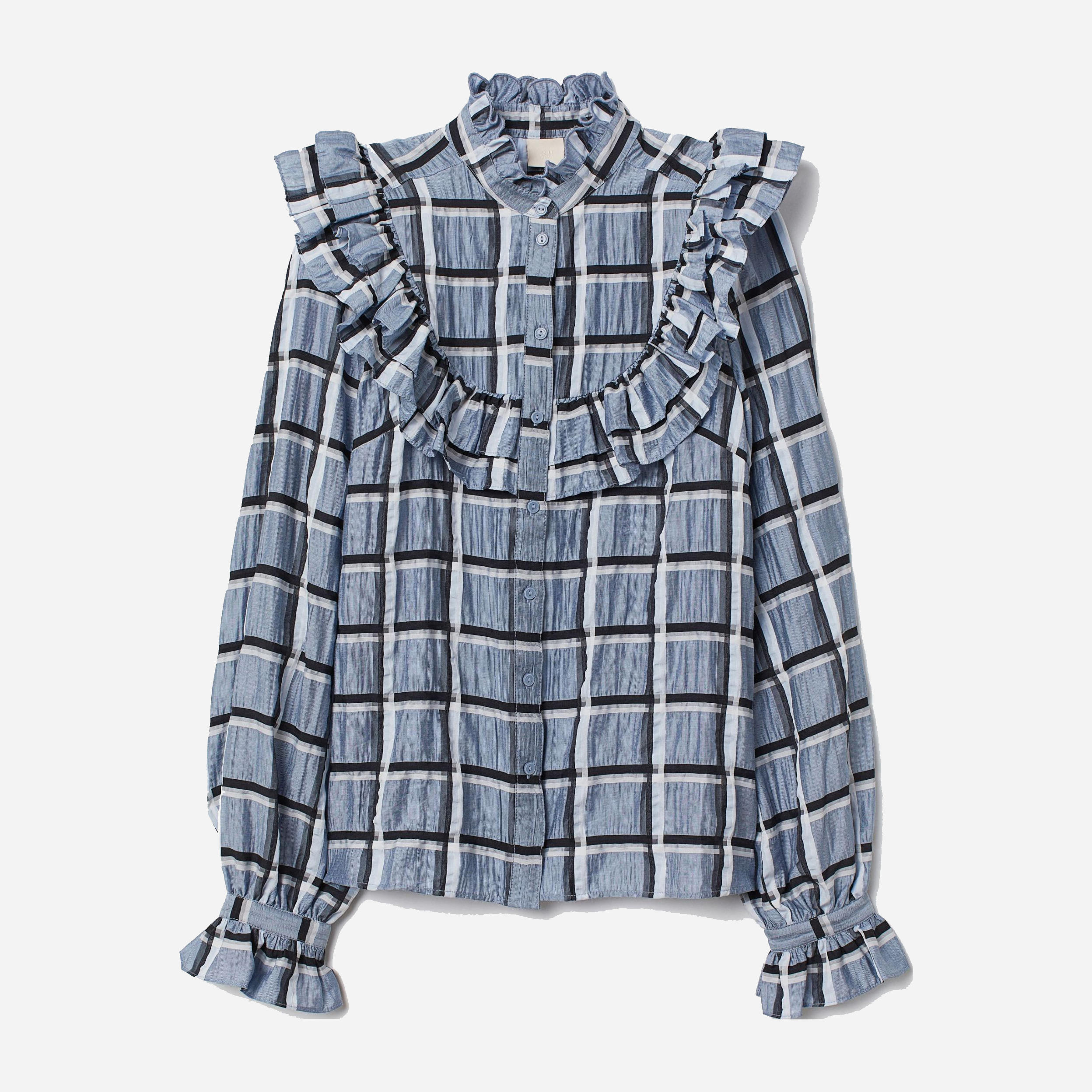 

Рубашка H&M 7223619  Бледно-голубая, Рубашка H&M 7223619 40 Бледно-голубая