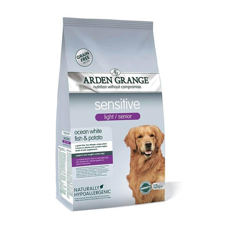 

Сухой корм для собак Arden Grange Senior Sensitive Light ocean white fish and potato 12 кг (AG634342)