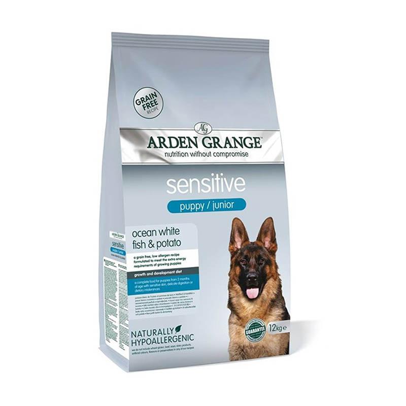 

Сухой корм для собак Arden Grange Puppi Sensitive ocean white fish and potato 12 кг (AG633345)