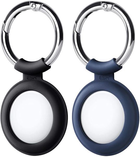 

Силиконовый брелок с кольцом для AirTag ESR Cloud Tag Keychain (2шт) - Black/Blue