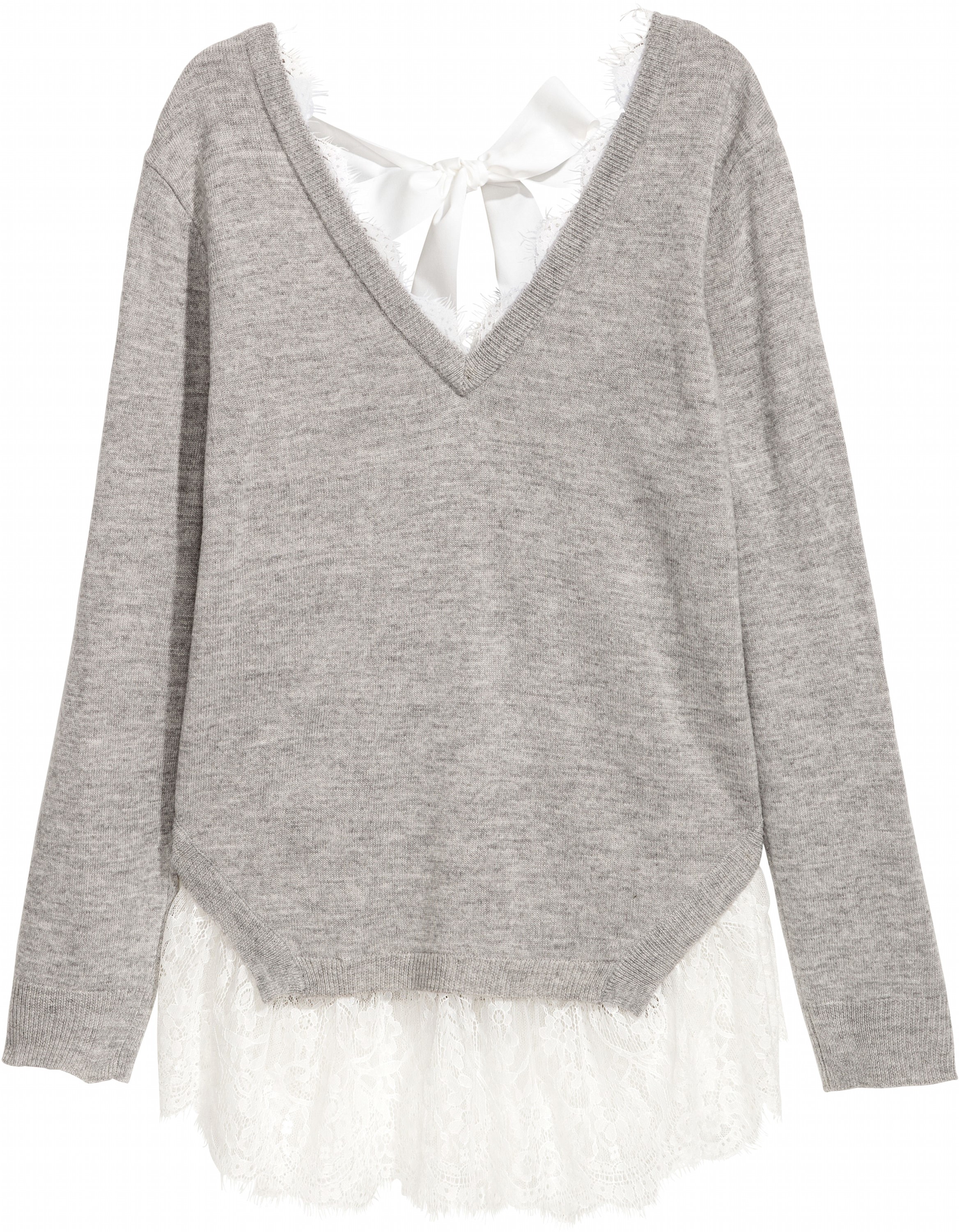 

Пуловер H&M Divided XAZ173108DTOF S Серый с белым