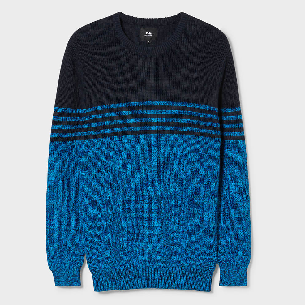 

Джемпер C&A 2113412 XXL Черный с голубым