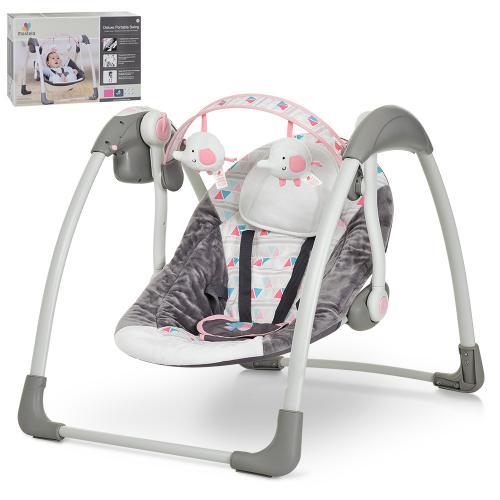 

Гойдалка Mastela Deluxe Portable Swing Сіро-розовий 6504