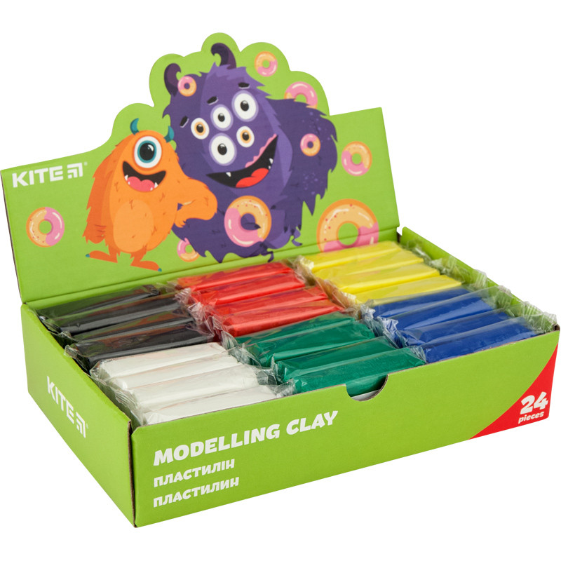

Пластилін восковий Kite 50гр, Jolliers (6 кол./24 шт. в дисплеї) k20-088