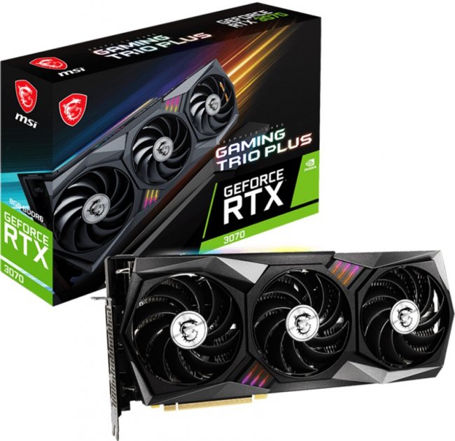 

Видеокарта GeForce RTX 3070 8GB GDDR6 MSI Gaming Trio Plus LHR