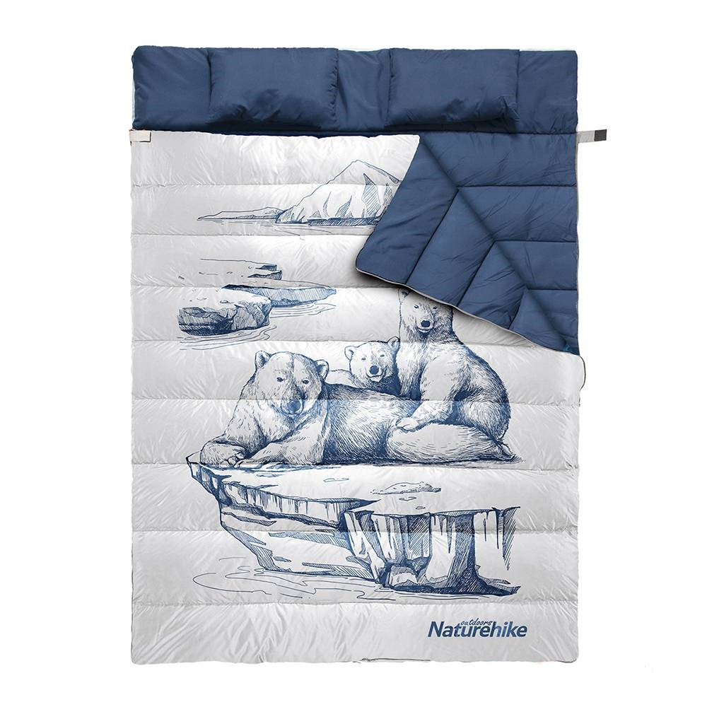 

Спальный мешок Naturehike Double Sleeping Bag with Pillow "Polar bear" NH19S016-D