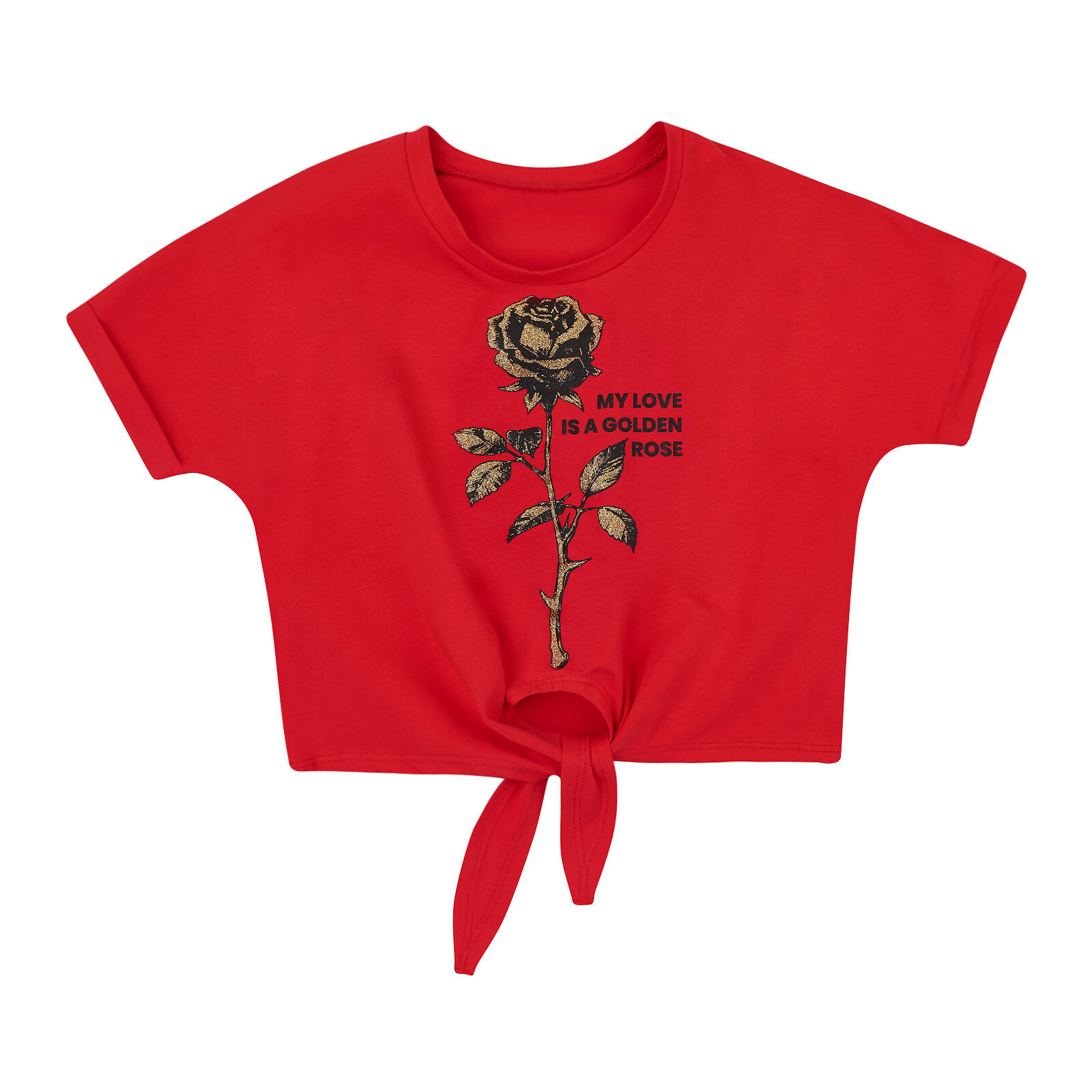 

Кроп-топ O! clothing 2021 cropped T-Shirt 158-164 Красный (820718.1157495)