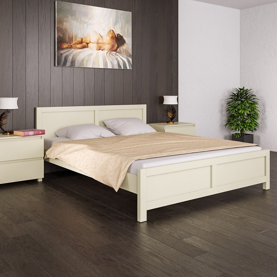 

Двуспальная кровать MEBLIUS Ода-2 160 см x 200 см Слоновая кость