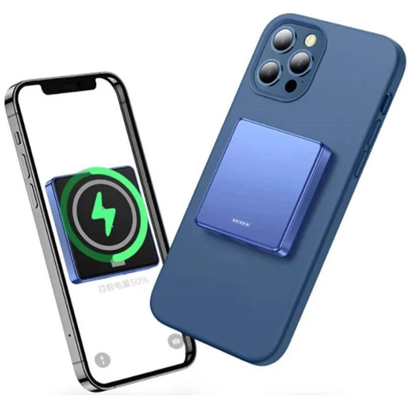 

Портативное зарядное устройство Magsafe Square 15W 5000 mAh Blue