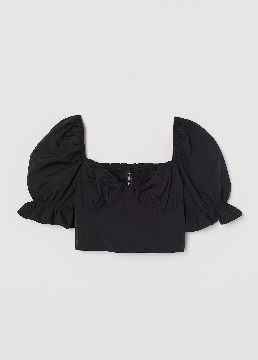 

Топ H&M  Черный 0933675_чер.рук.фонар, Топ H&M 38 Черный 0933675_чер.рук.фонар