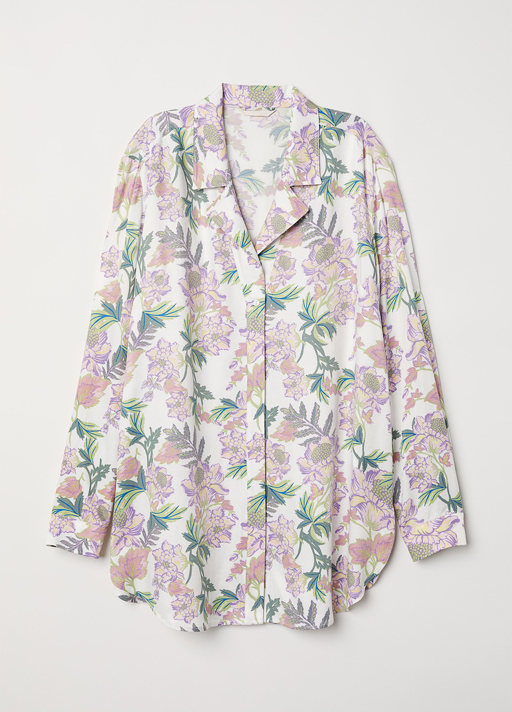 

Блузка H&M  Белый 0633461_чветы_01, Блузка H&M 36 Белый 0633461_чветы_01