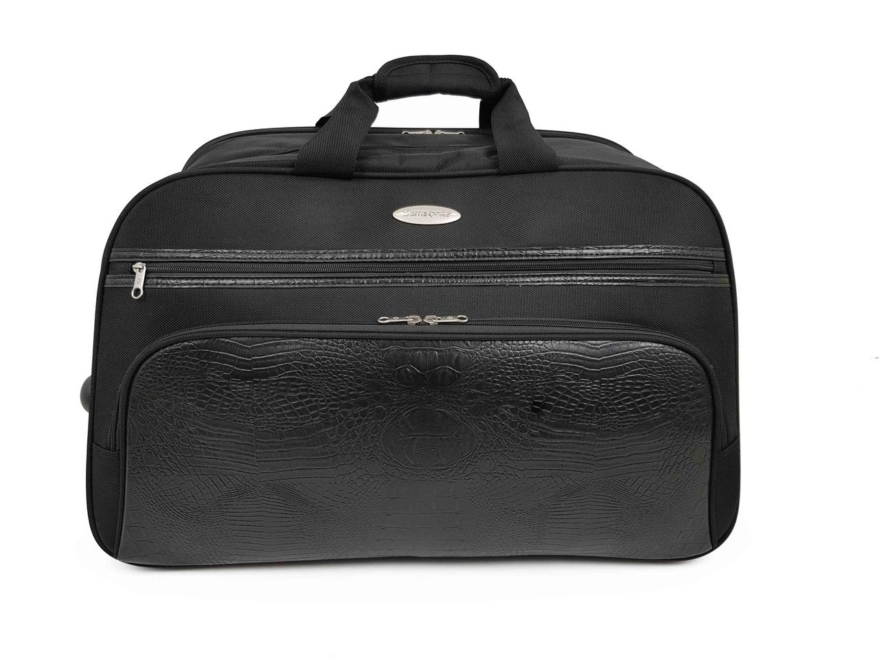 

Дорожная сумка на колесах SAMSONITE большая черная