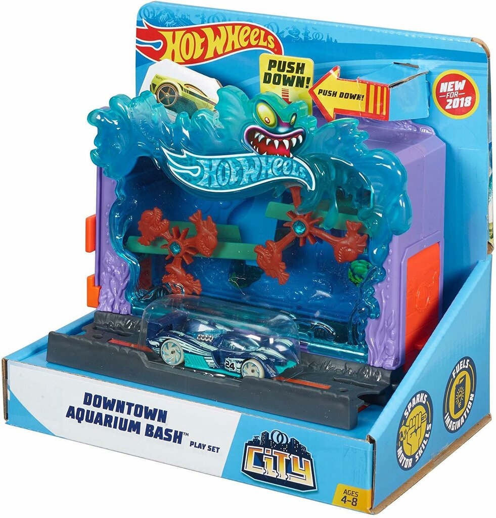 

Автотрек Hot Wheels Приключения в большом городе Аквариум Хот Вилс (FMY99)