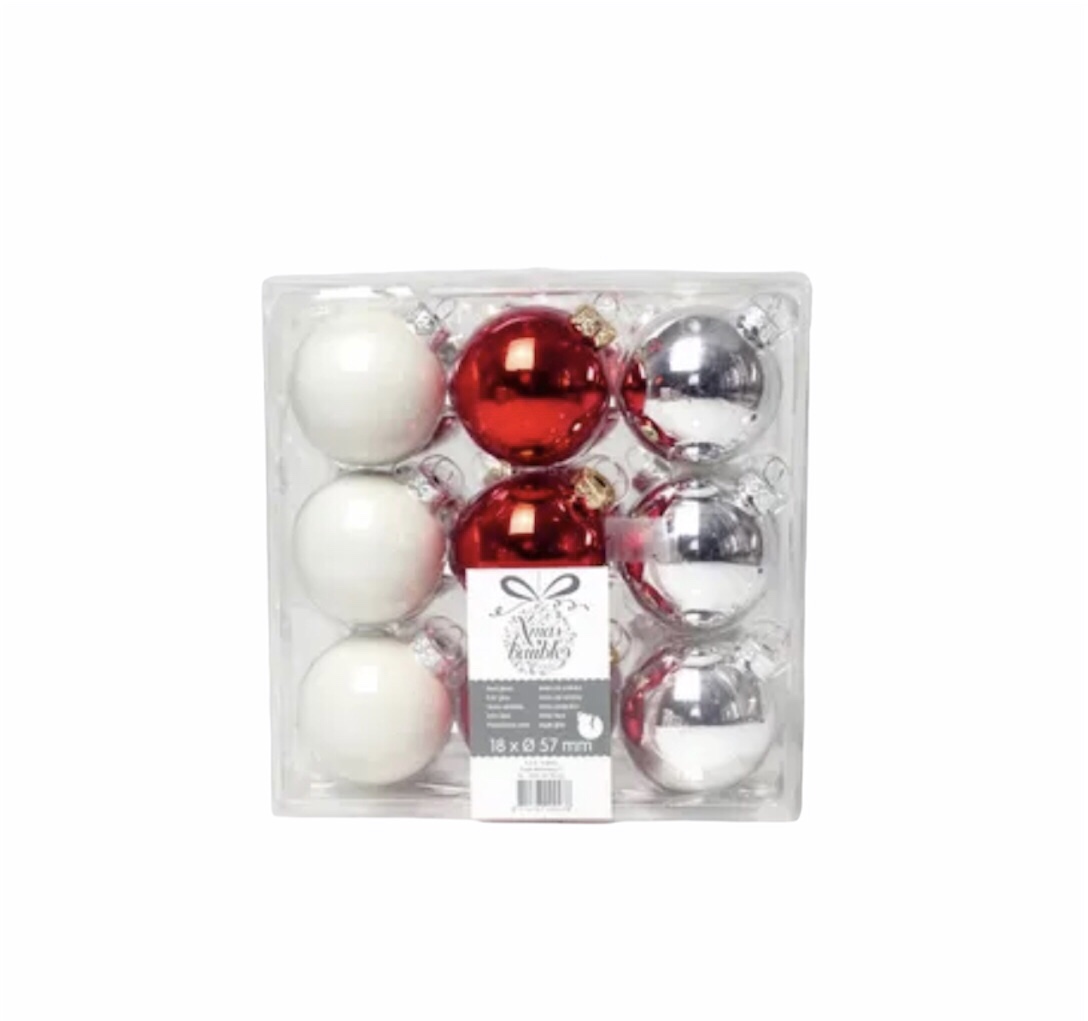 

Набор новогодних елочных игрушек Xmas baubles 18 шт. Xmas baubles разноцветный N2-10051