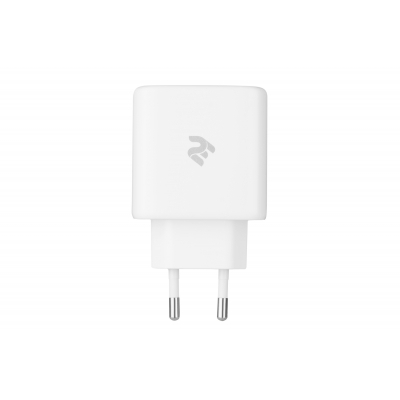 

Зарядное устройство 2E USB Wall Charger QC, PD, Max 30W, white (2E-WC2USB30W-W)