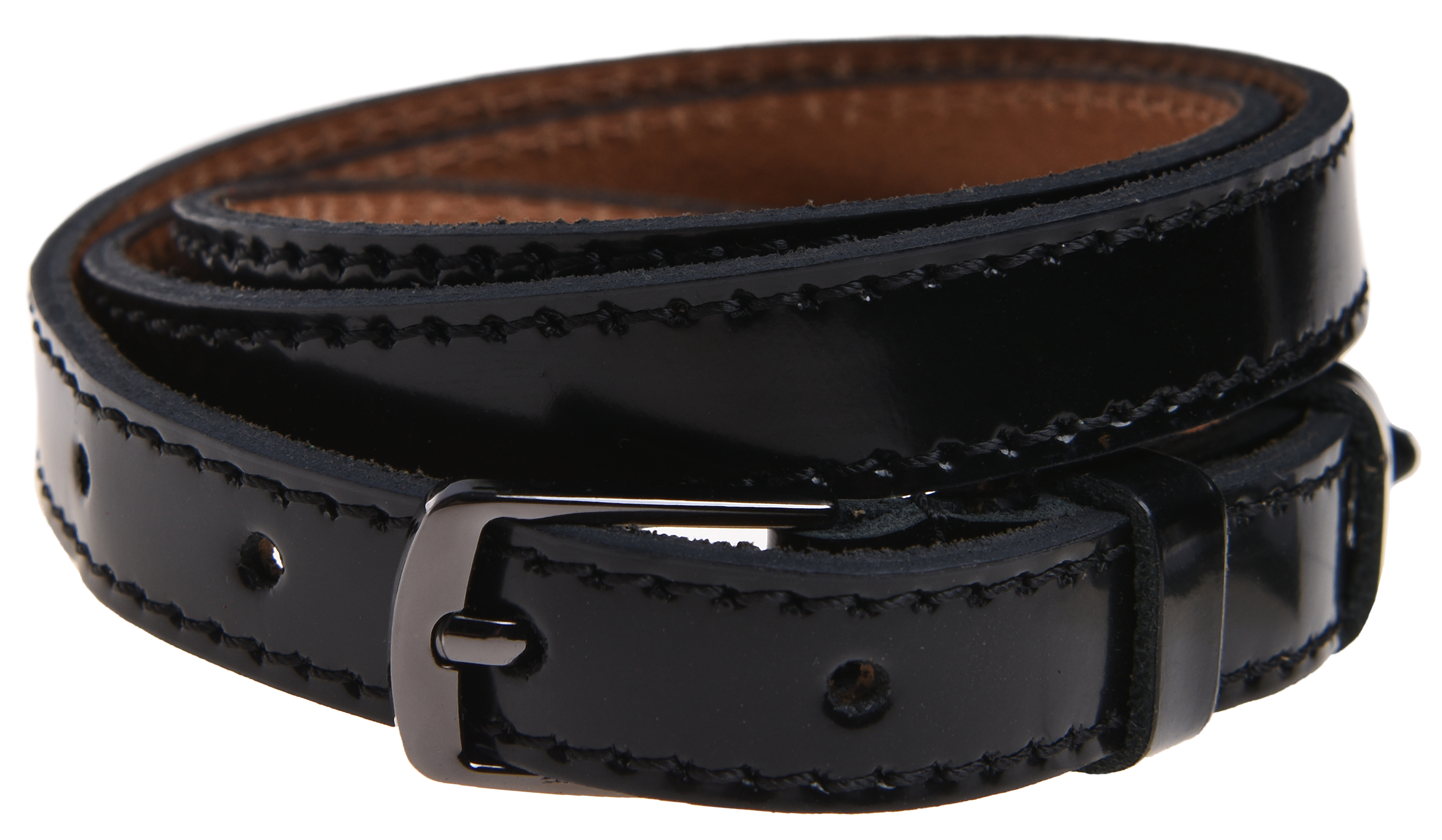 

Женский ремень кожаный Sergio Torri 8-0013 85-95 см Черный глянец