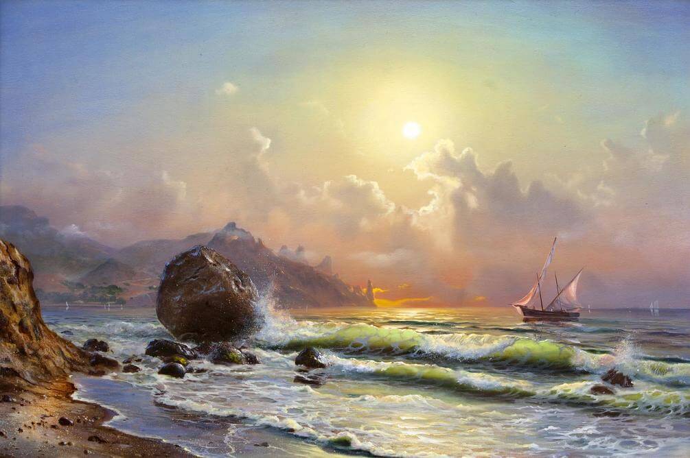 

Фотообои Арт-Обои Корабль на берегу №29233 Мелкий песок