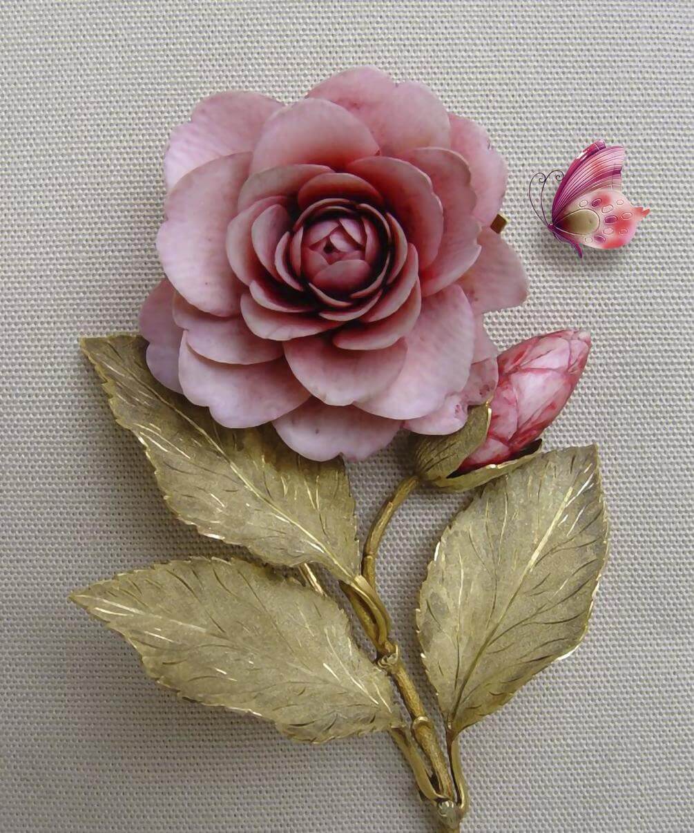 

Фотообои Арт-Обои Нежно-бордовая роза №36712 Мелкий песок