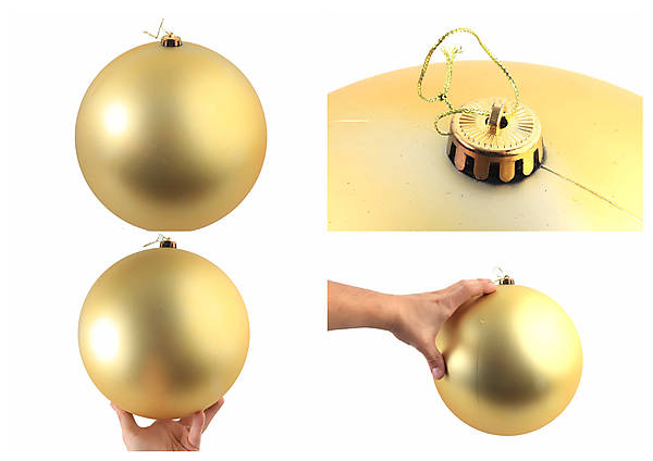 

Большой ёлочный шар матовый "GOLD" 25 см AToys (0980-25G)