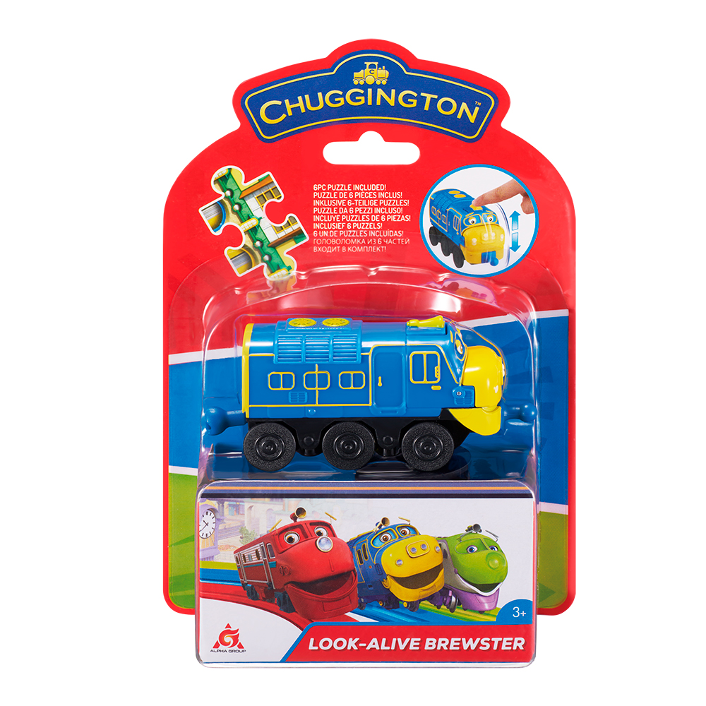 

CHUGGINGTON: паровозик Брюстер с механической функцией и пазлом