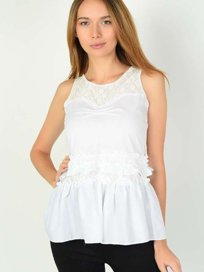 

Блузка New Trend Women PF-135081  Белая, Блузка New Trend Women PF-135081 XL Белая