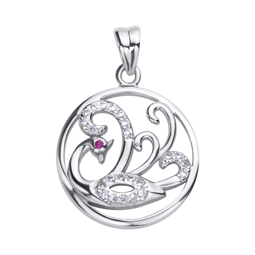 

Серебряная подвеска с фианитами 000117997
