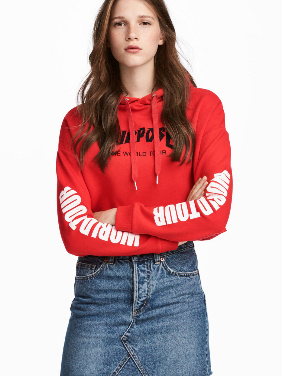 

Худи H&M 538398  Красное, Худи H&M 538398 S Красное